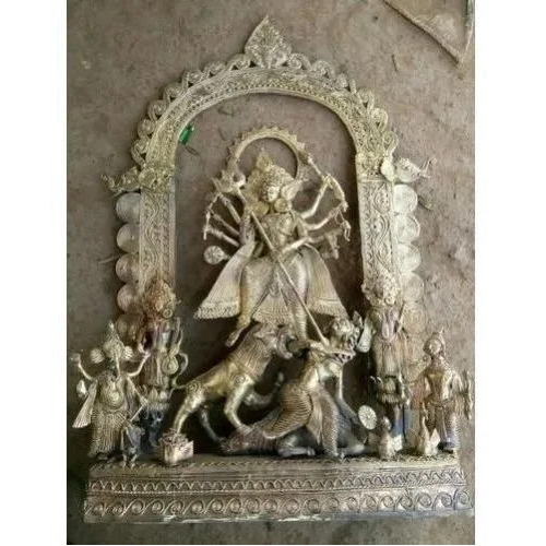 Dokra Durga Statue