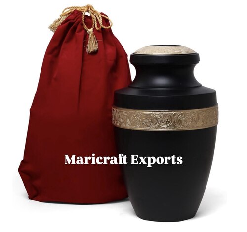 Hancrafted Black Coated Urns