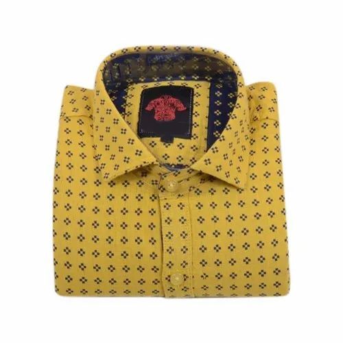 Mens Printed Casual Cotton Shirt