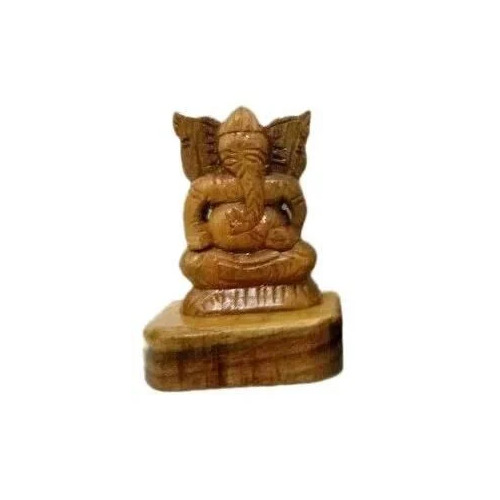 Neem Wood Ganesh Statue