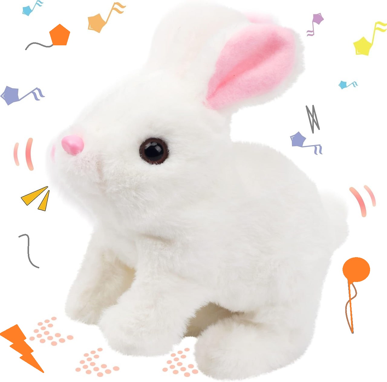 Electronic Pet Plush Bunny Toy With Sounds - Age Group: 1-3