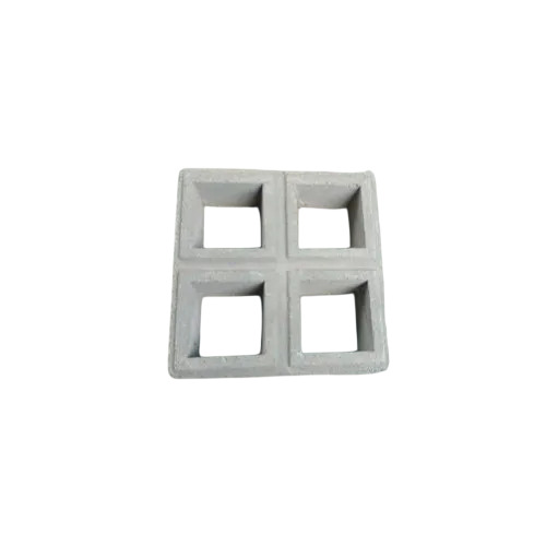 Gray Plain Square Concrete Hollow Blocks - 18x18 Inch, 24x24 Inch Gray, Polished, Crack Resistant, Stain Resistant, Washable