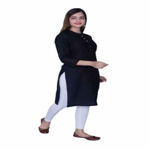 Ladies Black Cotton Kurti