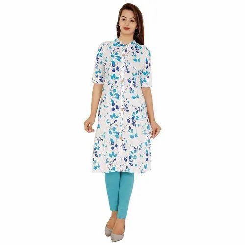 Ladies Trendy Printed Cotton Kurti