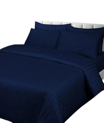 Navy Blue Stripe Single Duvet Cover