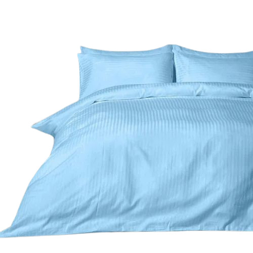 Sky Blue Stripe Double Duvet Cover