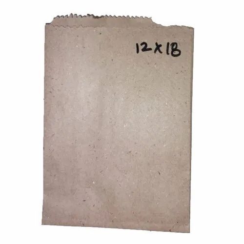 12x18cm Brown Plain Paper Bag