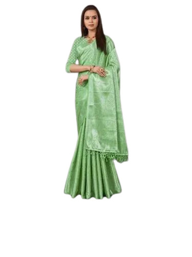 Green Jacquard Silk Saree