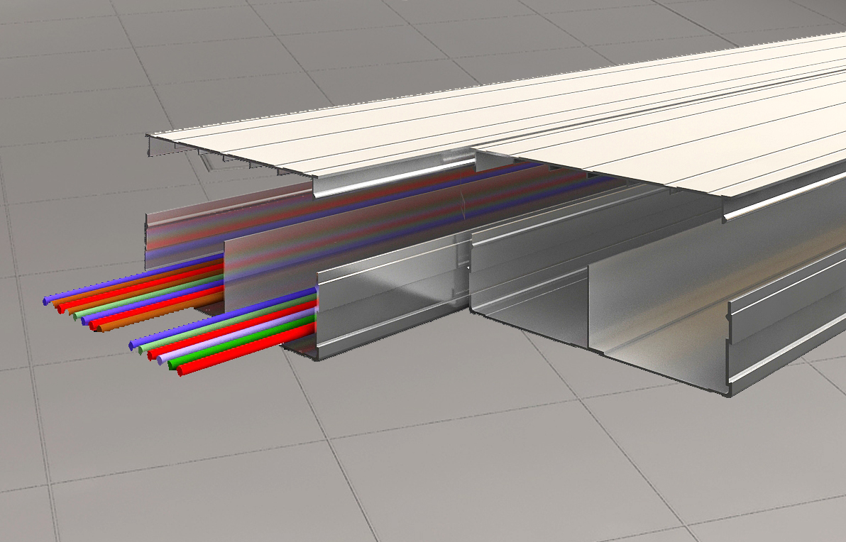 IQUBX RW JB Modular Electrical Floor Trunking & Junction Box System