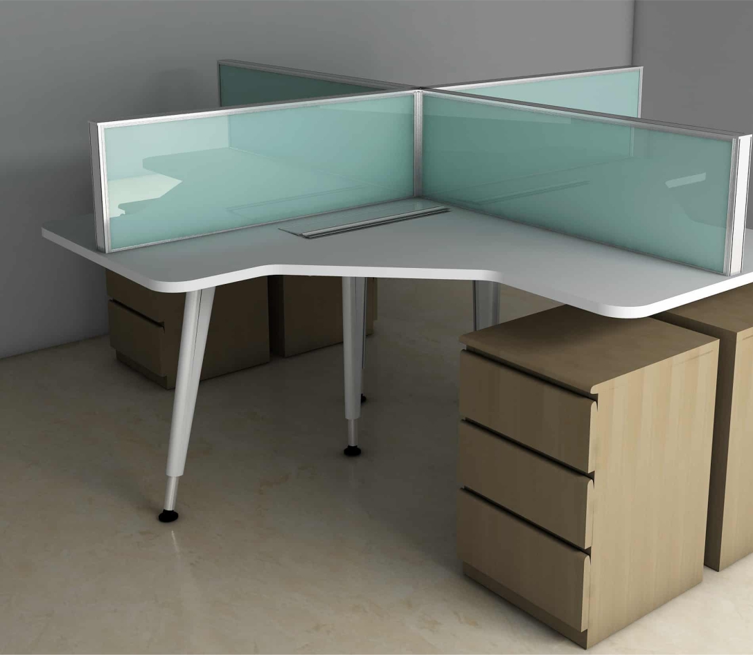 IQUBX WS54 Jetline 54 mm Modular Workstation Partition System