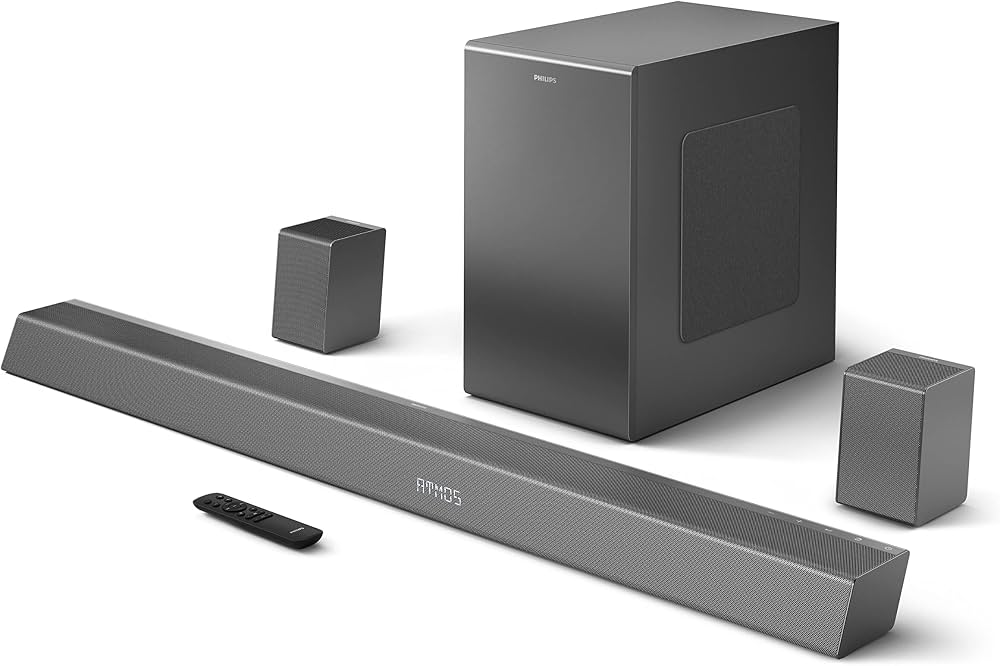 Philips B8967 5.1.2 Channel True Surround Soundbar With Wireless Rear Speakers And Subwoofer
