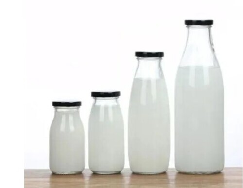 Plain Glass Milk Bottle
