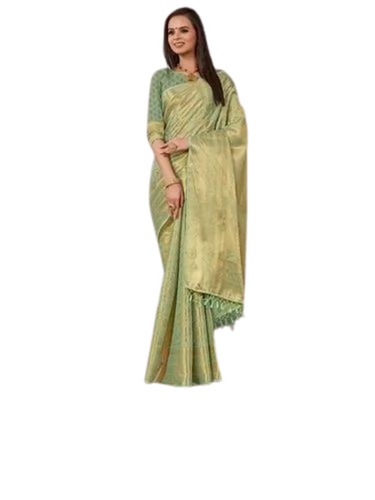Printed Jacquard Silk Saree