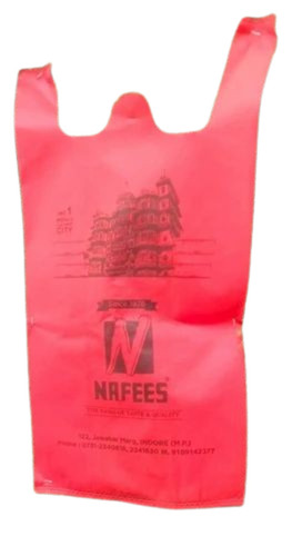 Printed Red Non Woven W Cut Bag