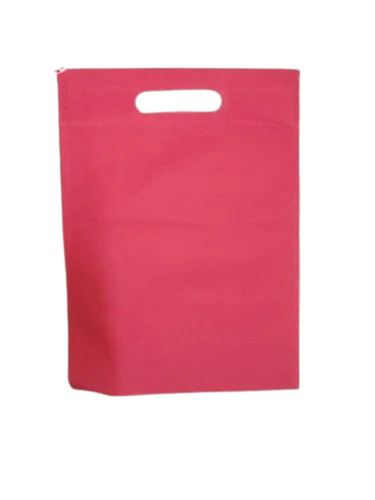 Red Color Plain Non Woven D Cut Bag