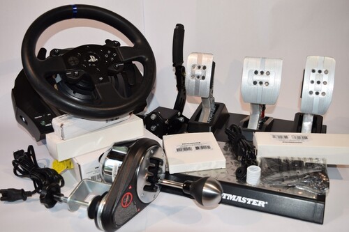 Thrustmaster T300 RS GT + T-LCM Load Cell Pedals + TH8A Shifter PS5/PS4/PC