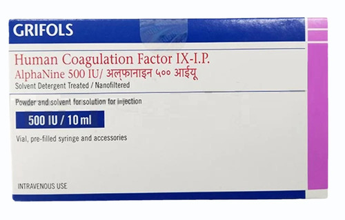 Human Coagulation Factor 500Iu Alphanine Injection - Life Span: 2 Years