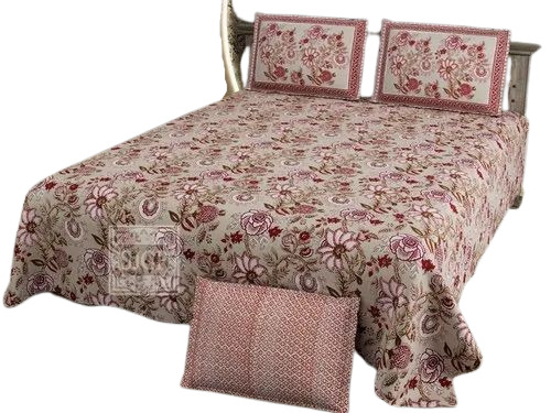 Multi Color King Size Cotton Bedsheet