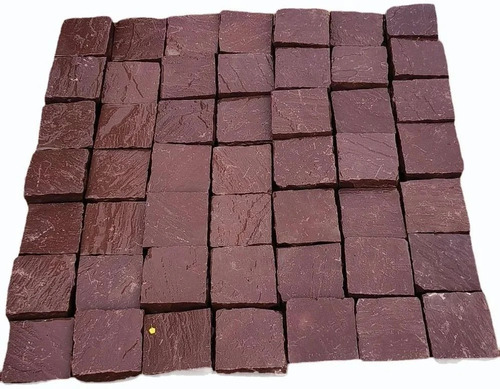 Natural Textured Rustic Mandana Red Sandstone Cobble Blocks