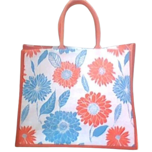 Square Printed Jute Bag