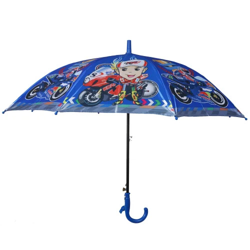 19 Inch Automatic Satin Photo Print Baby Umbrella
