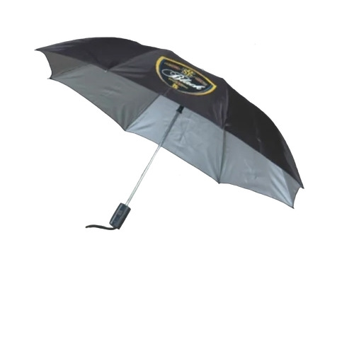 21" x 8 Black Silver Polyester Umbrella