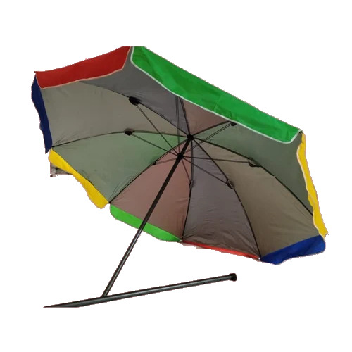 48 Inch Multicolour 2 Ribs 2 Cover Garden Umbrella