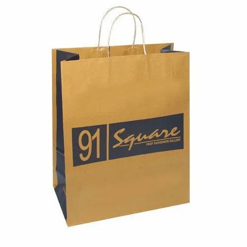 Brown Printed Paper Bags