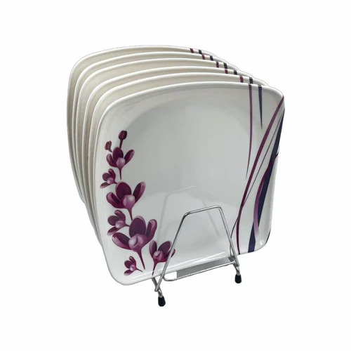 Floral Printed Melamine Dinner Plate