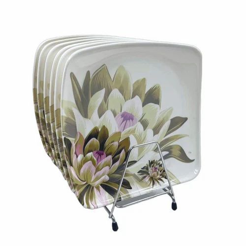 Green Melamine Dinner Plate