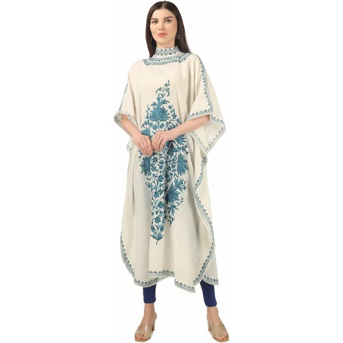 Kaftan Embroidery Crush Cotton