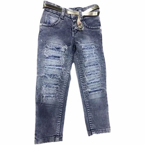 Kids Girl Solid Jeans