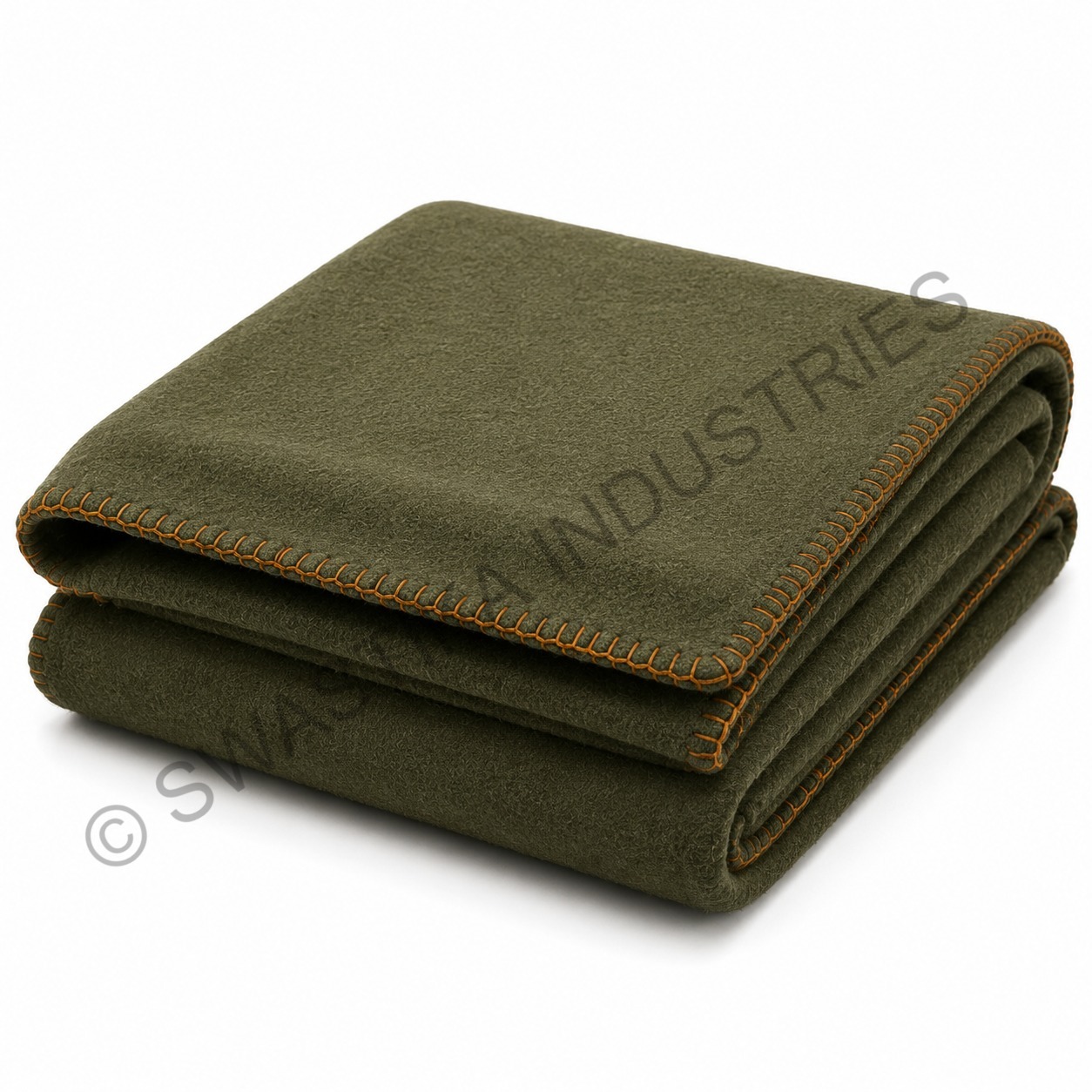 Olive Green Military Blanket - Age Group: Adults
