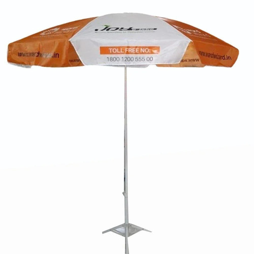 Printed White Promotional Umbrella