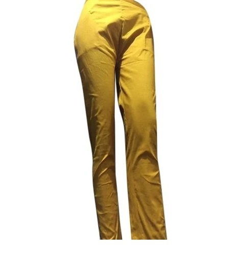 Women Palazzo - Cotton, Sizes S-XXXL, Yellow, Mid Waistline | Quick Dry, Elastic Band, Machine Washable, Rip Guard
