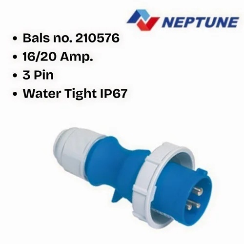3 Pin 230 V Water Tight Ip67 210576 Neptune