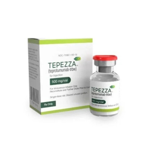 500mg Tepezza Teprotumumab Injection - Liquid, Intravenous Infusion | Targeted IGF-1R Therapy, Thyroid Eye Disease, Prescription Medication