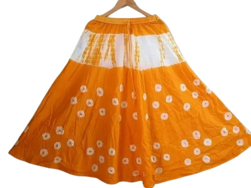 Cotton Flared Printed Skirts