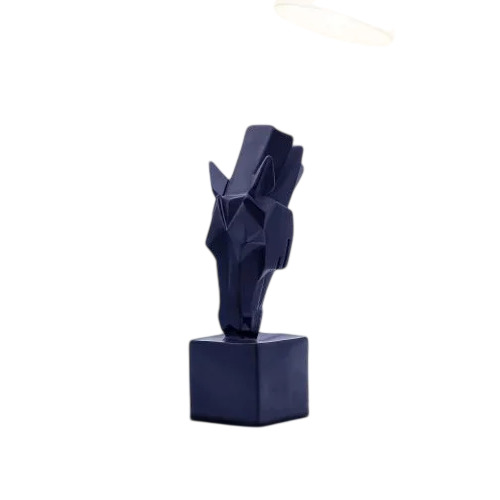 Handicraft Resin Black Horse Animal Showpiece