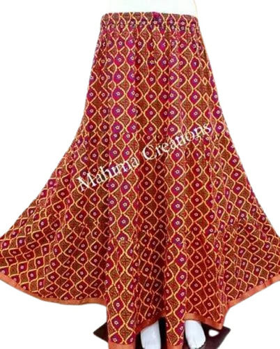 Ladies Printed Long Skirt