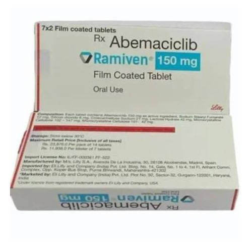 Ramivenverzenio Abemaciclib Tablets 150Mg - Brand Name: As Instructed