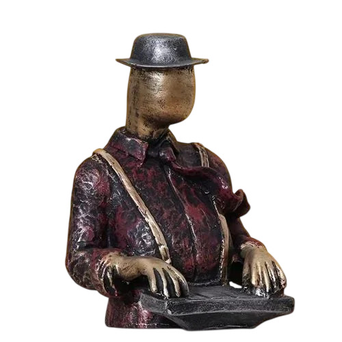 Resin Piano Man Statue