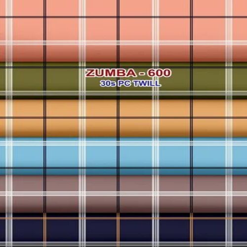 Twill Check Shirting Fabric