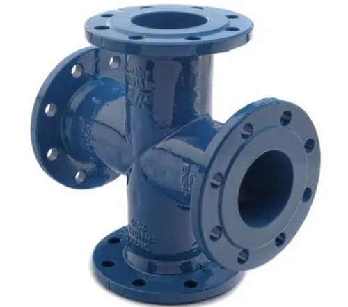 Blue Double Flanged Cross
