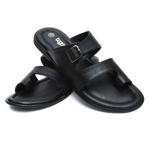 Gents Black Chappal