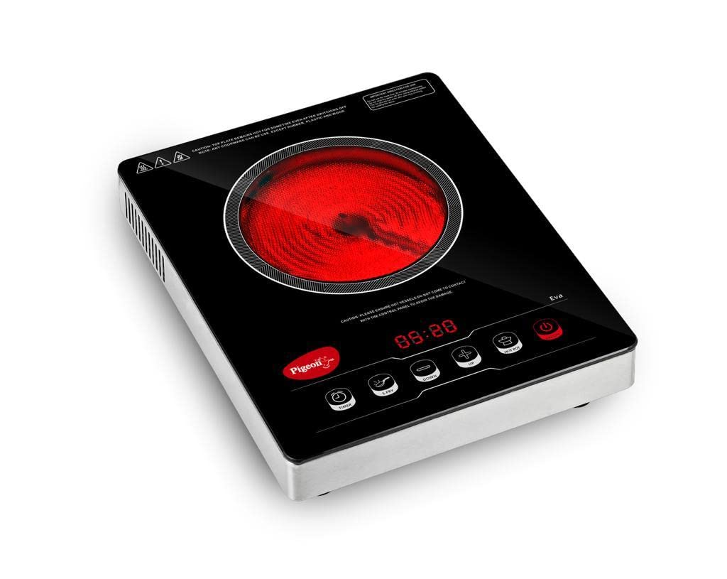 Infrared 2000 W Radiant Cooktop Touch Panel (Black) - Dimension (L*W*H): 30   25   7 Cm  Centimeter (Cm)