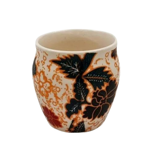 Leaf Printed Ceramic Kullad