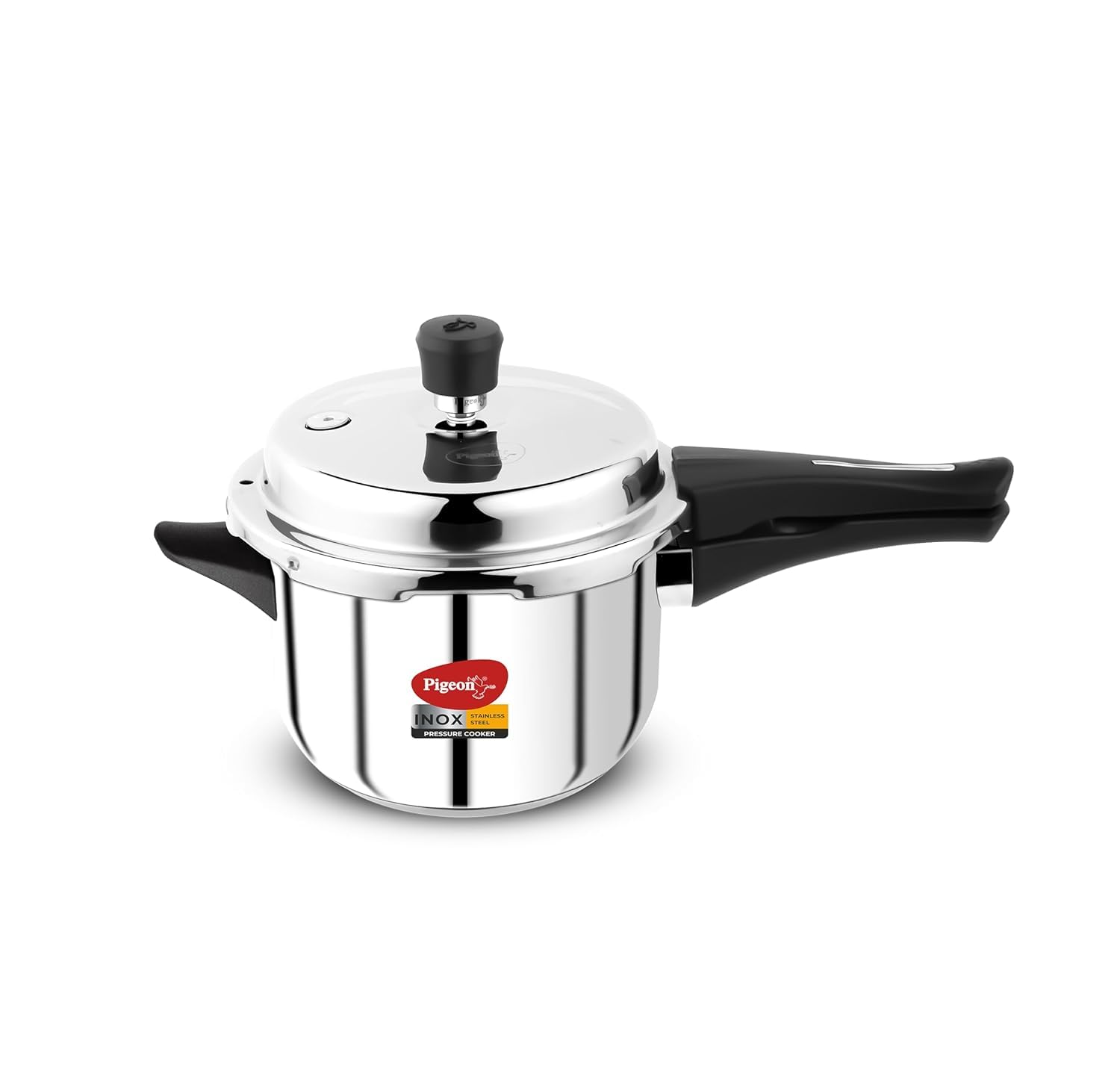 Pigeon By Stovekraft Inox Stainless Steel Pressure Cooker 3 Liter - Handle Material: Heat-Resistant Bakelite (Plastic)