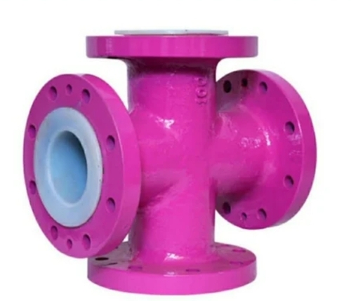 Pink Double Flanged Cross