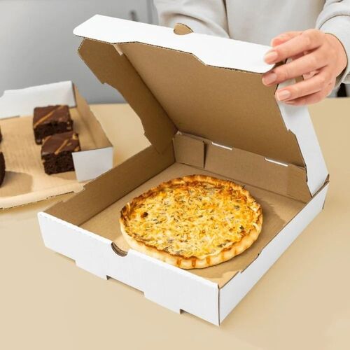 White Non-Printed Pizza Box
